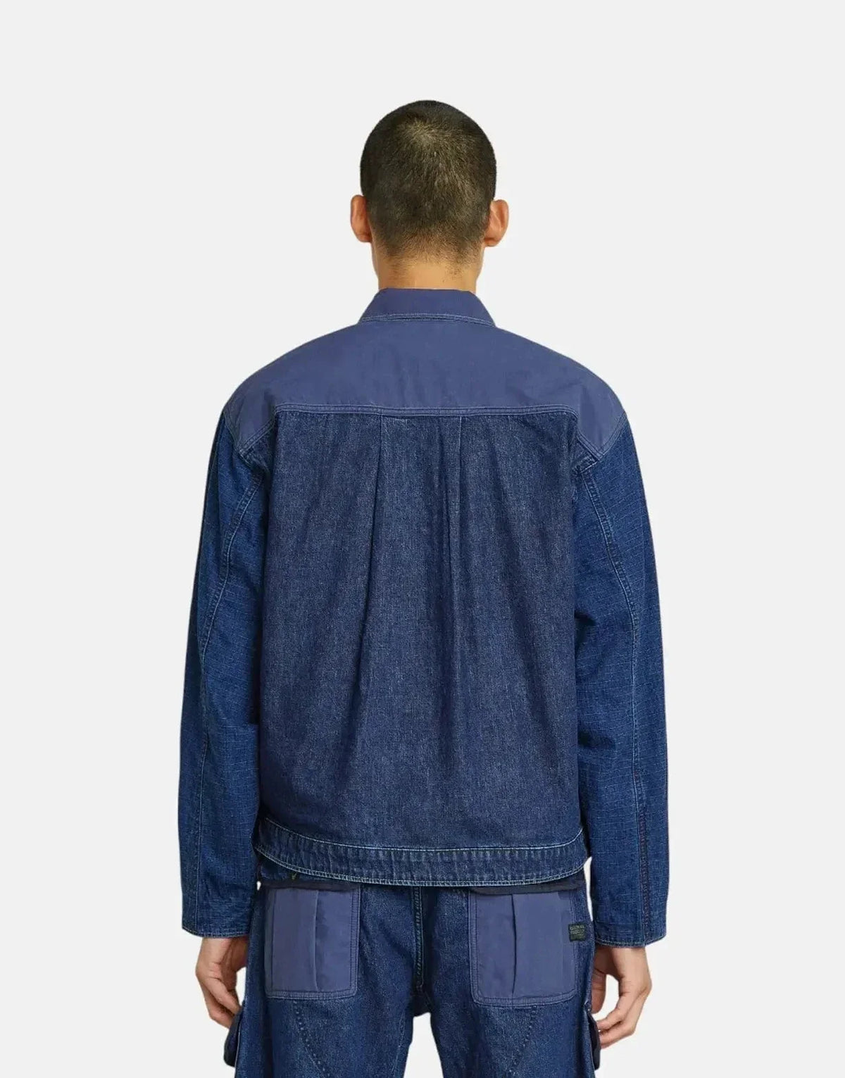 G-Star RAW Mixed Coach Zip Jacket Faded Indigo - view 2