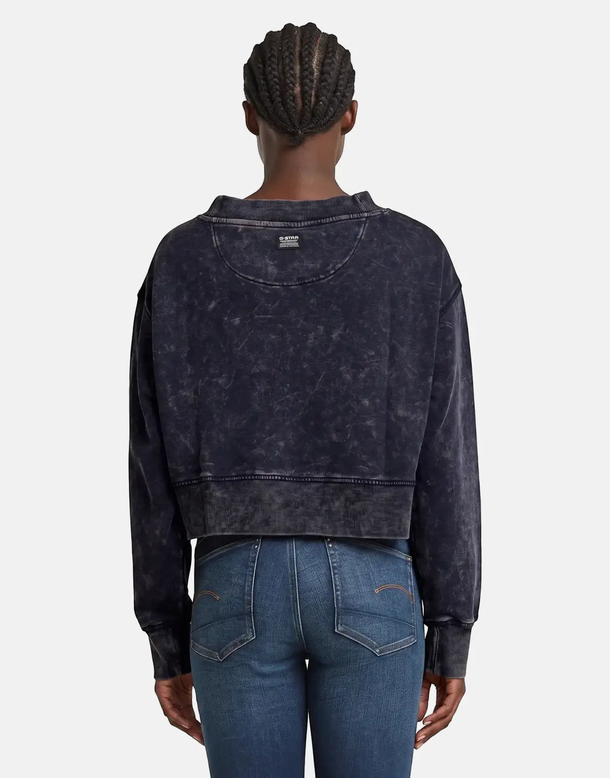 G-Star RAW Overdyed Cropped Logo Loose Osaka Blue - view 2