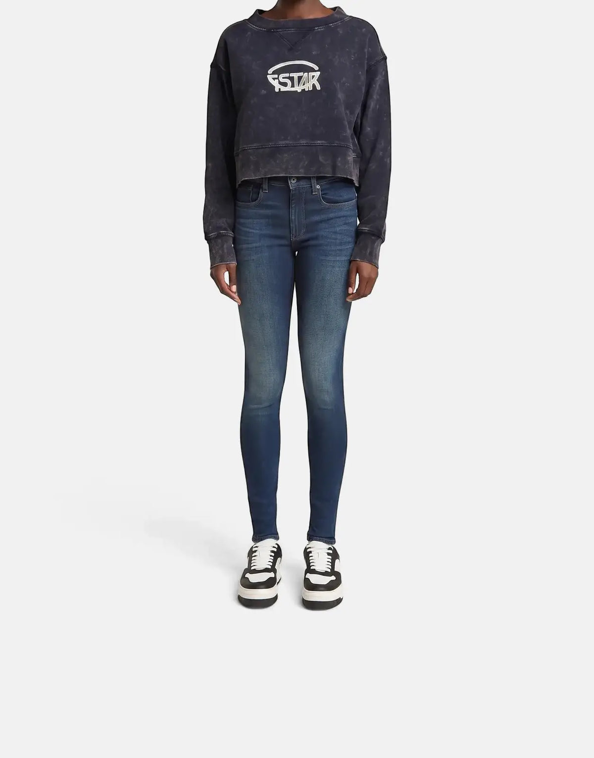 G-Star RAW Overdyed Cropped Logo Loose Osaka Blue - view 5