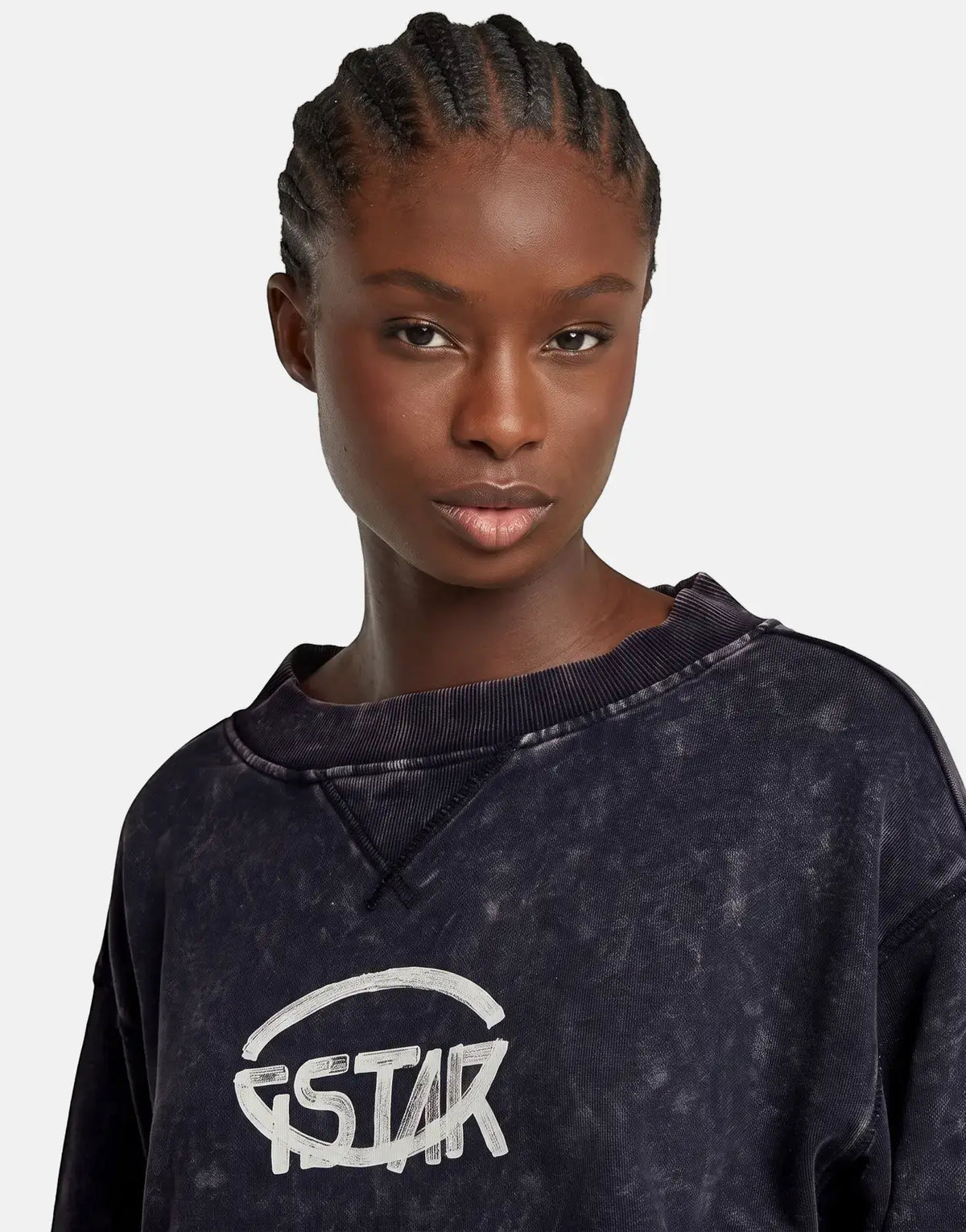 G-Star RAW Overdyed Cropped Logo Loose Osaka Blue - view 4