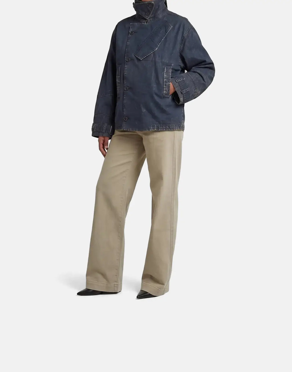 G-Star RAW Oversized Short Trench Coat Overdye Salute - view 4