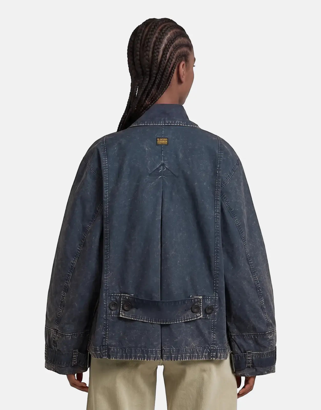G-Star RAW Oversized Short Trench Coat Overdye Salute - view 2