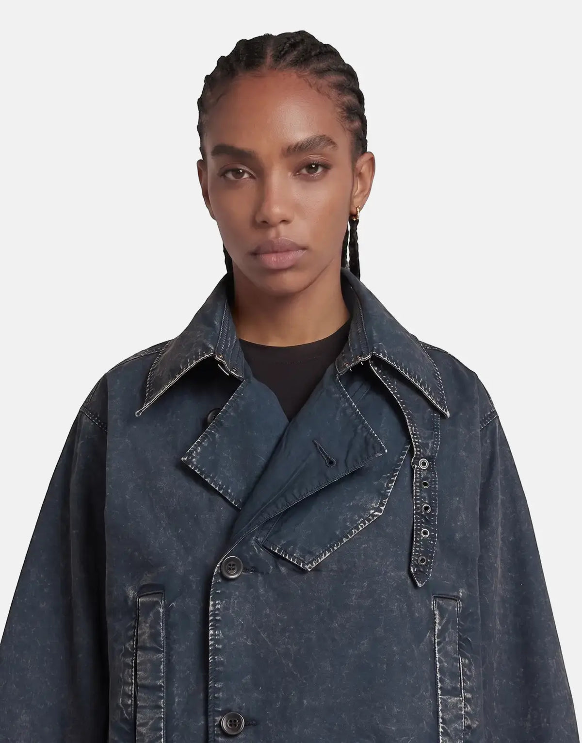 G-Star RAW Oversized Short Trench Coat Overdye Salute - view 3