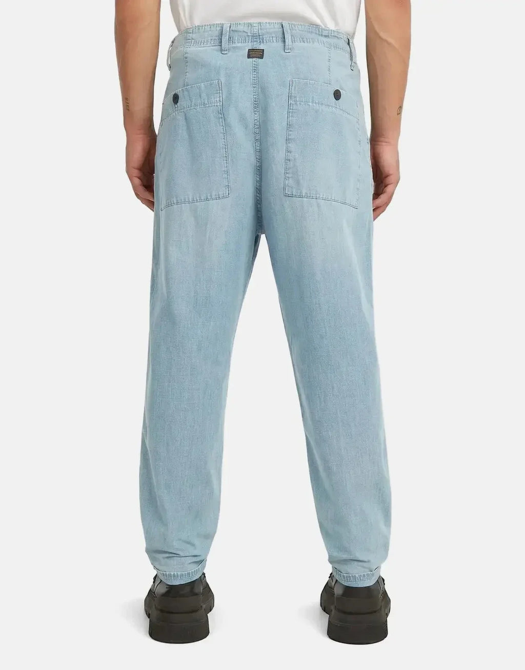 G-Star RAW Pleated Chino Denim Relaxed Tapered Vintage Mirage - view 2
