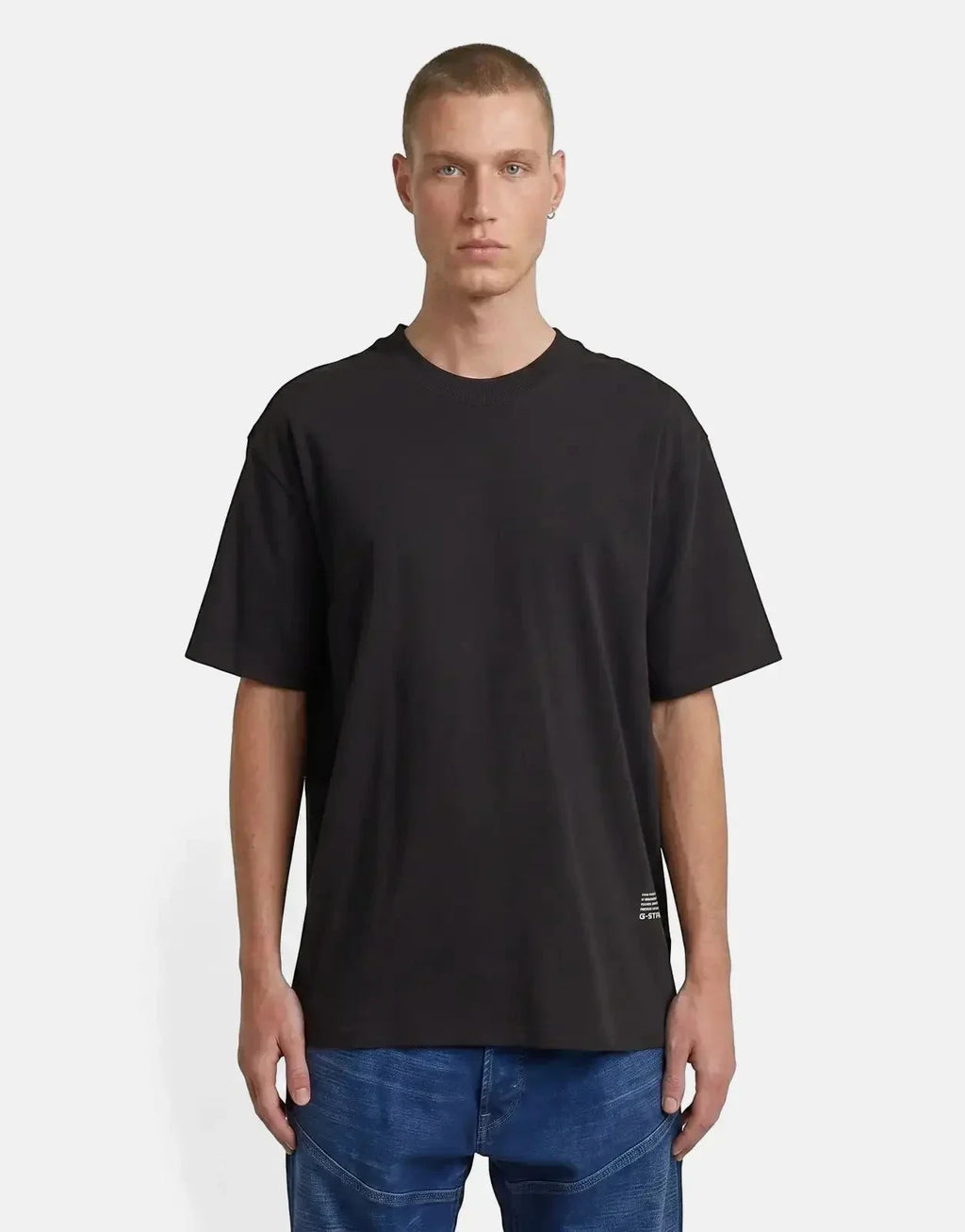 G-Star RAW Back Applique Relaxed Black T-Shirt