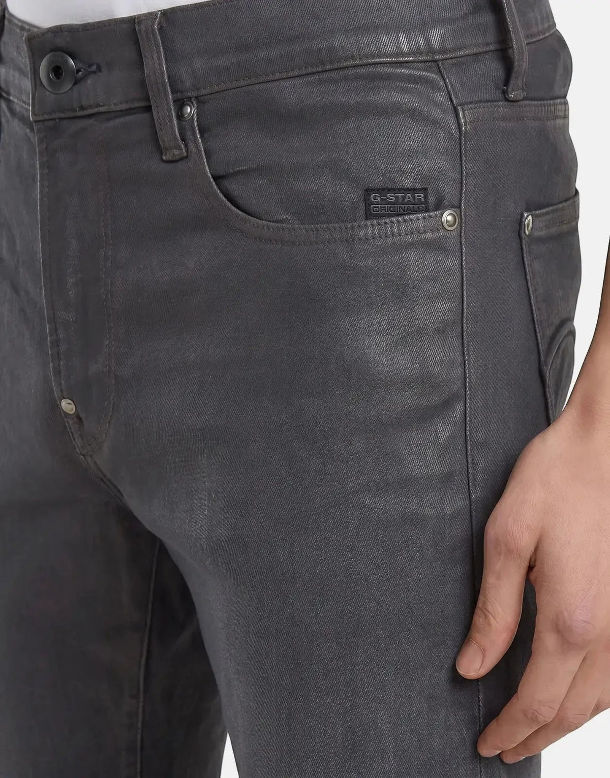 G-Star RAW Revend FWD Skinny Worn In Grey Jeans - view 5