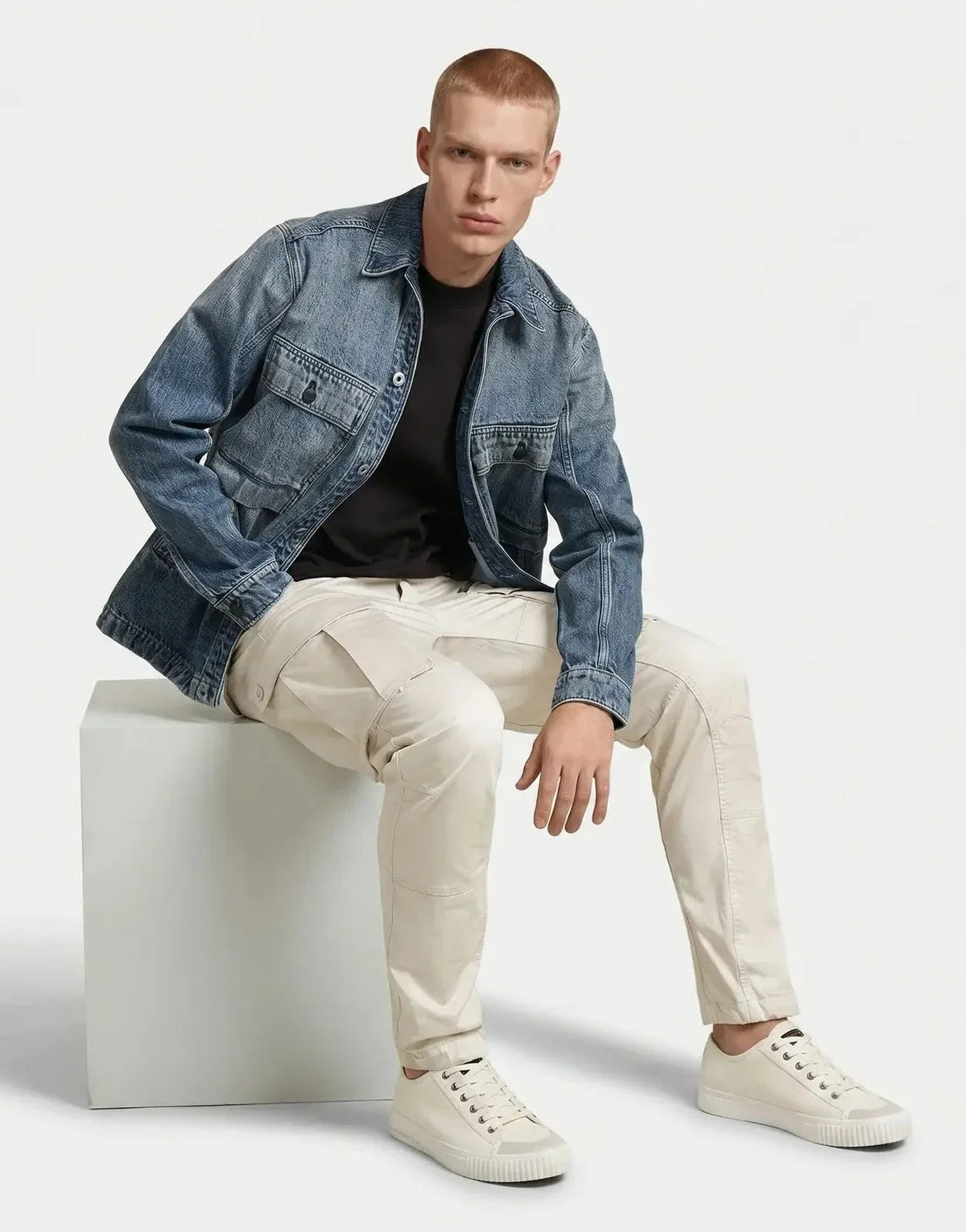 G-Star RAW Rovic Zip 3D Regular Tapered Whitebait Pants - view 5