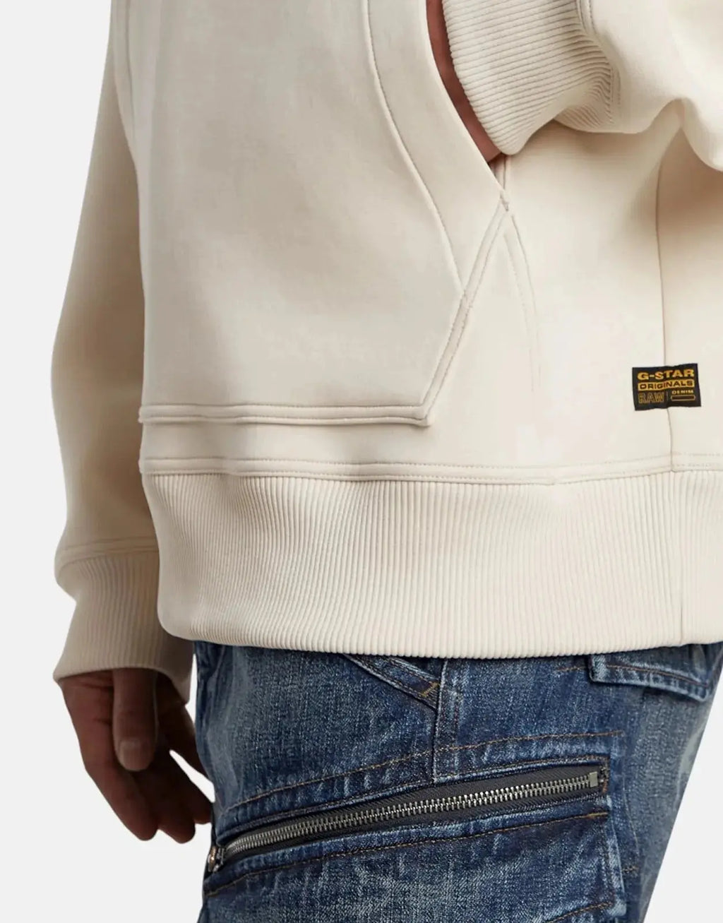 G-Star RAW Scuba Loose Whitebait Hooded Sweatshirt - view 3