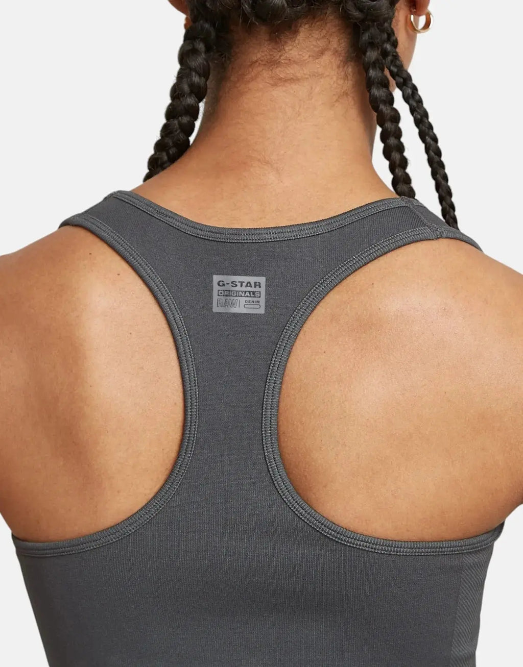 G-Star RAW Seamless Racerback Grey Asphalt Top - view 3