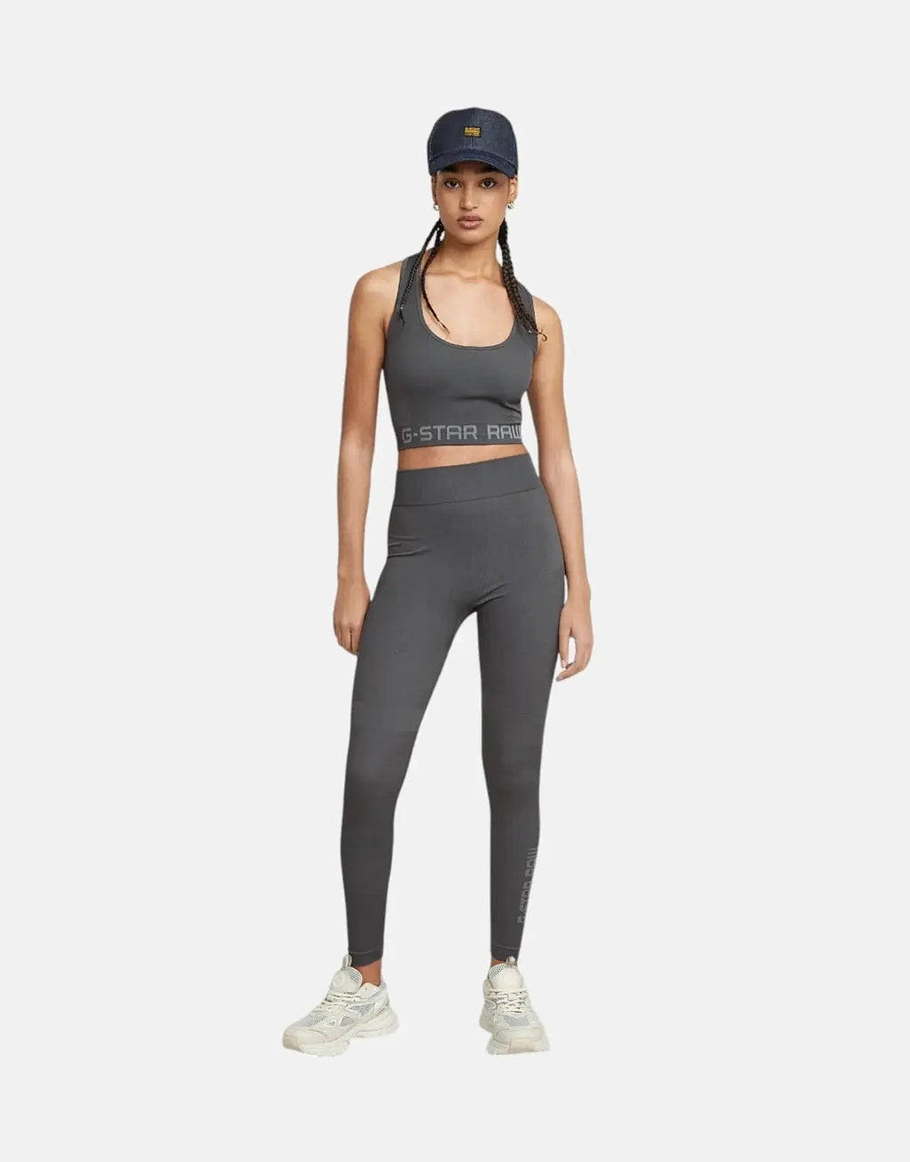 G-Star RAW Seamless Racerback Grey Asphalt Top - view 4