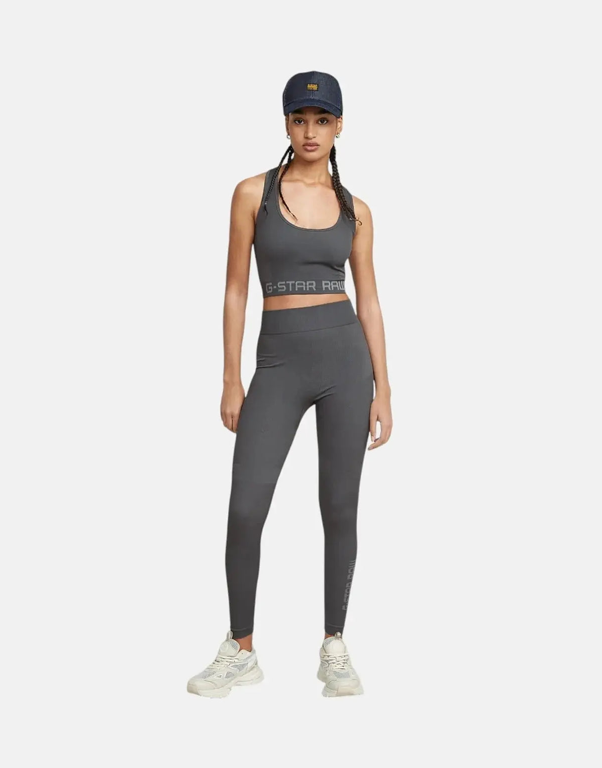 G-Star RAW Seamless Racerback Grey Asphalt Top - view 4