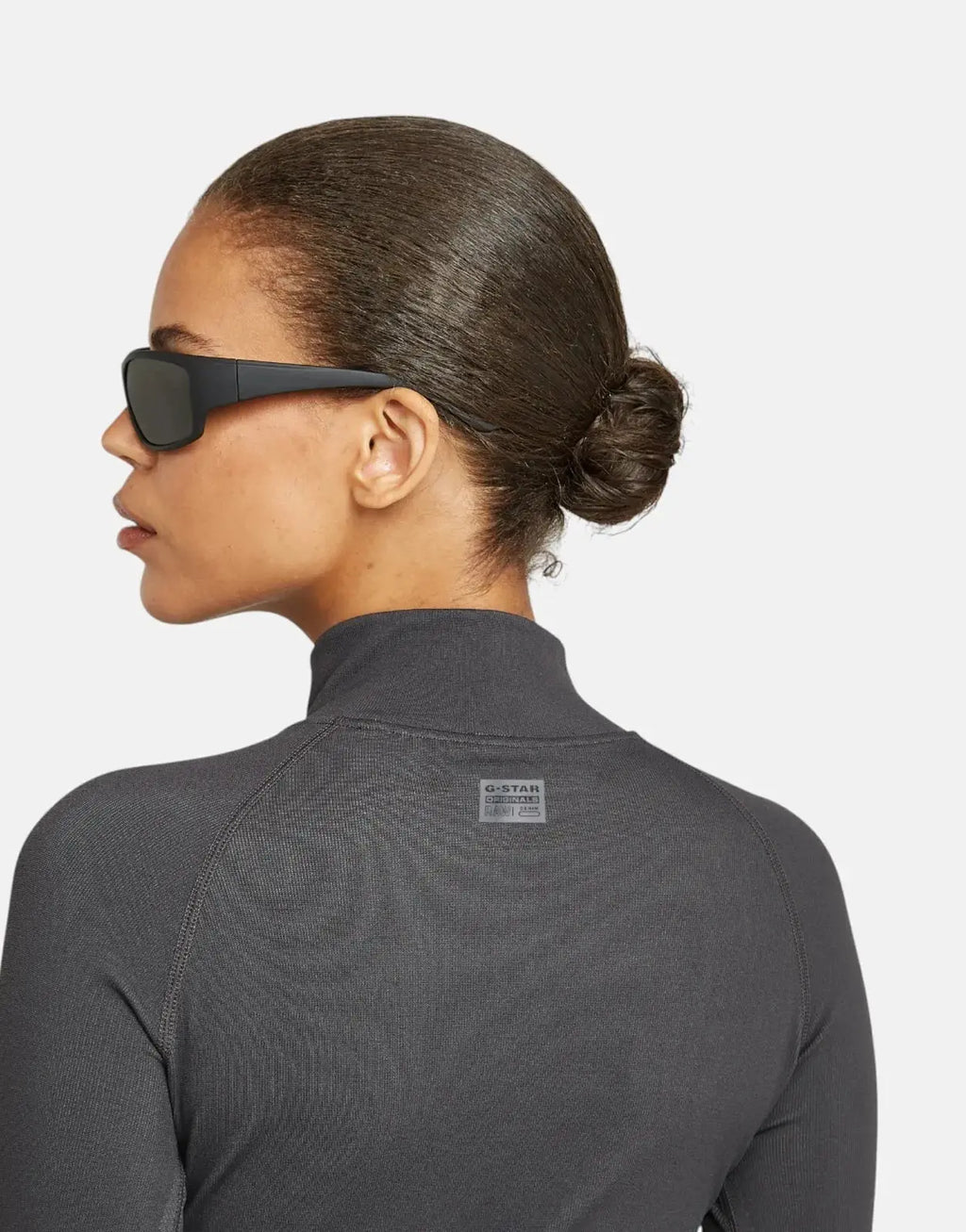 G-Star RAW Seamless Zip Grey Asphalt Leggings - view 3