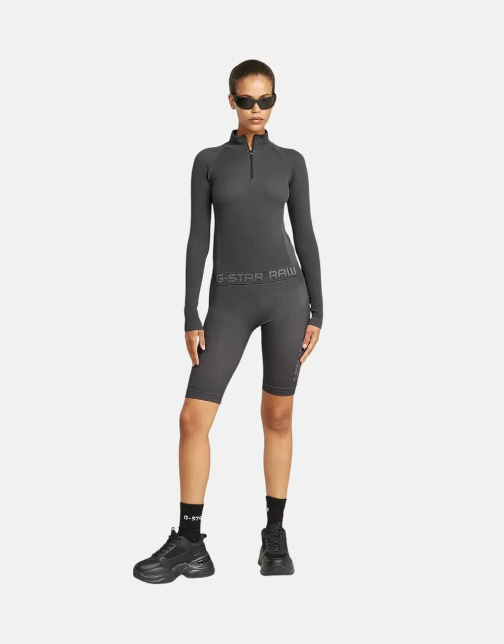 G-Star RAW Seamless Zip Grey Asphalt Leggings - view 4