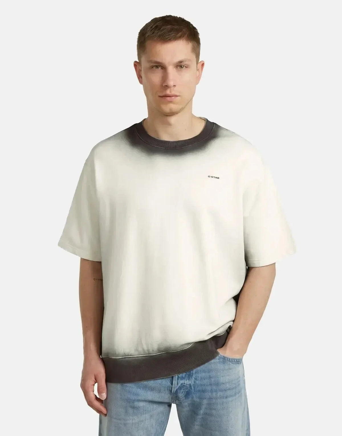 G-Star RAW Sprayed Relaxed Milk Black Sweatshirt - view 4