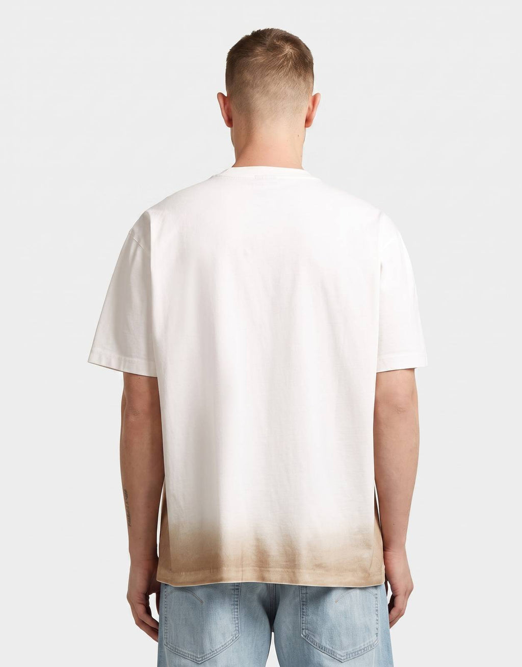G-Star RAW Sprayed Relaxed Milk/Dk Brick Spray T-Shirt - view 2