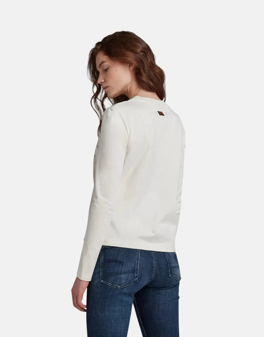 G-Star RAW Text Pocket Loose Milk Top - view 2
