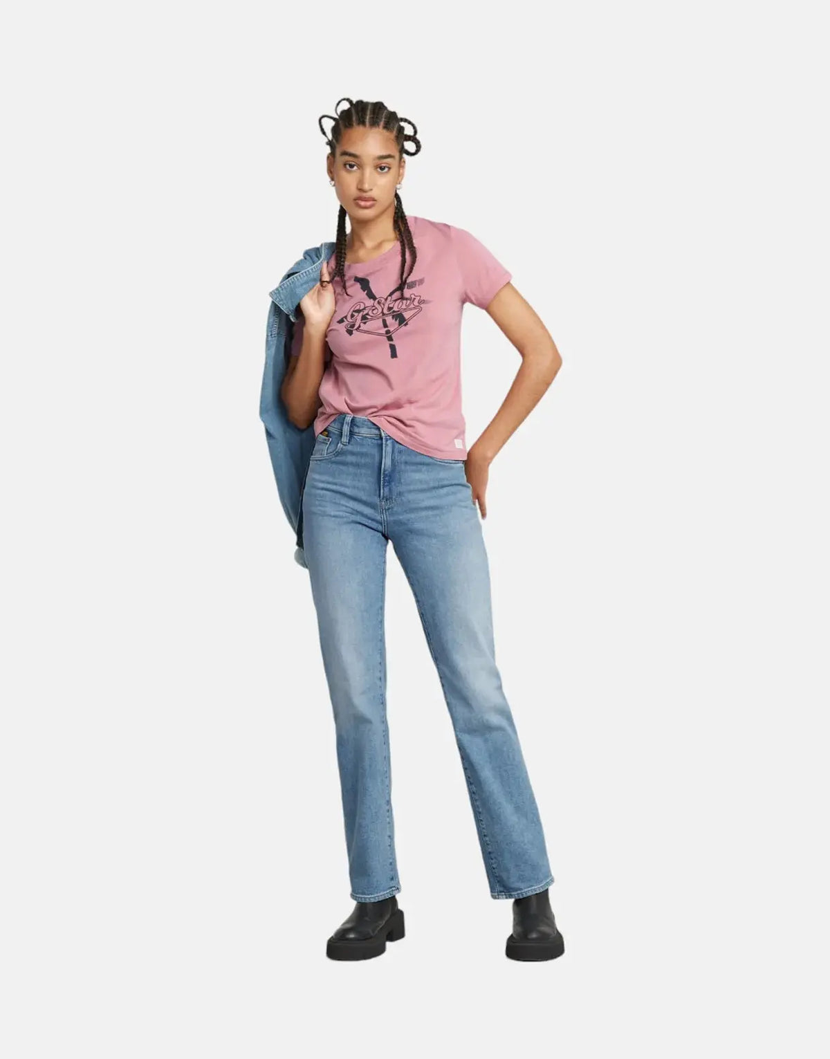 G-Star RAW Viktoria High Straight Jeans VOBlue - view 4