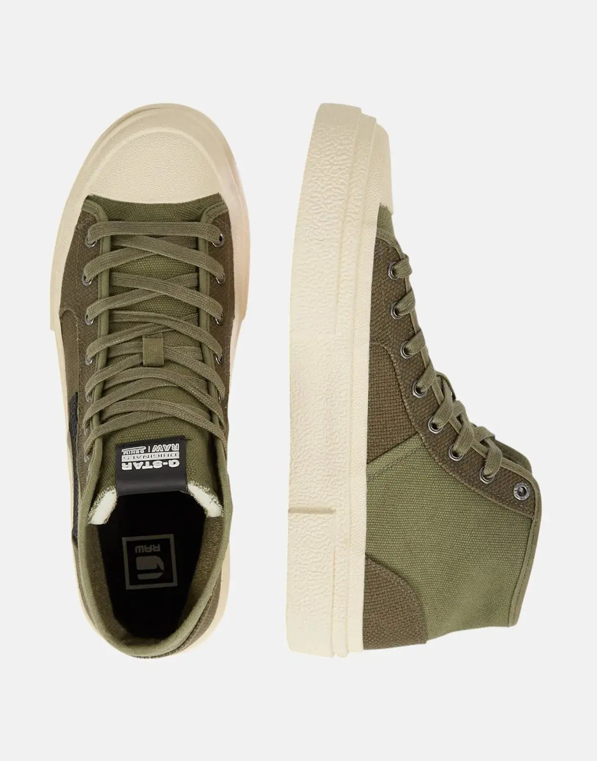 G-Star RAW Vodan Mid Basic Olive/White Sneakers - view 4
