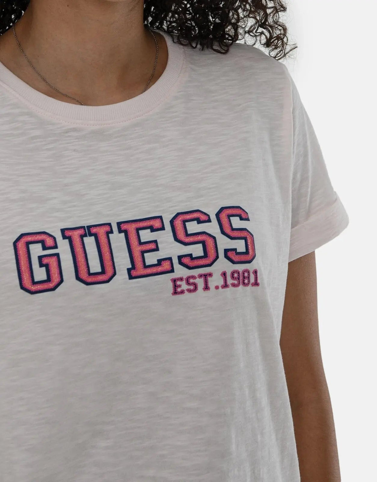 Guess College T-Shirt Pink - view 3