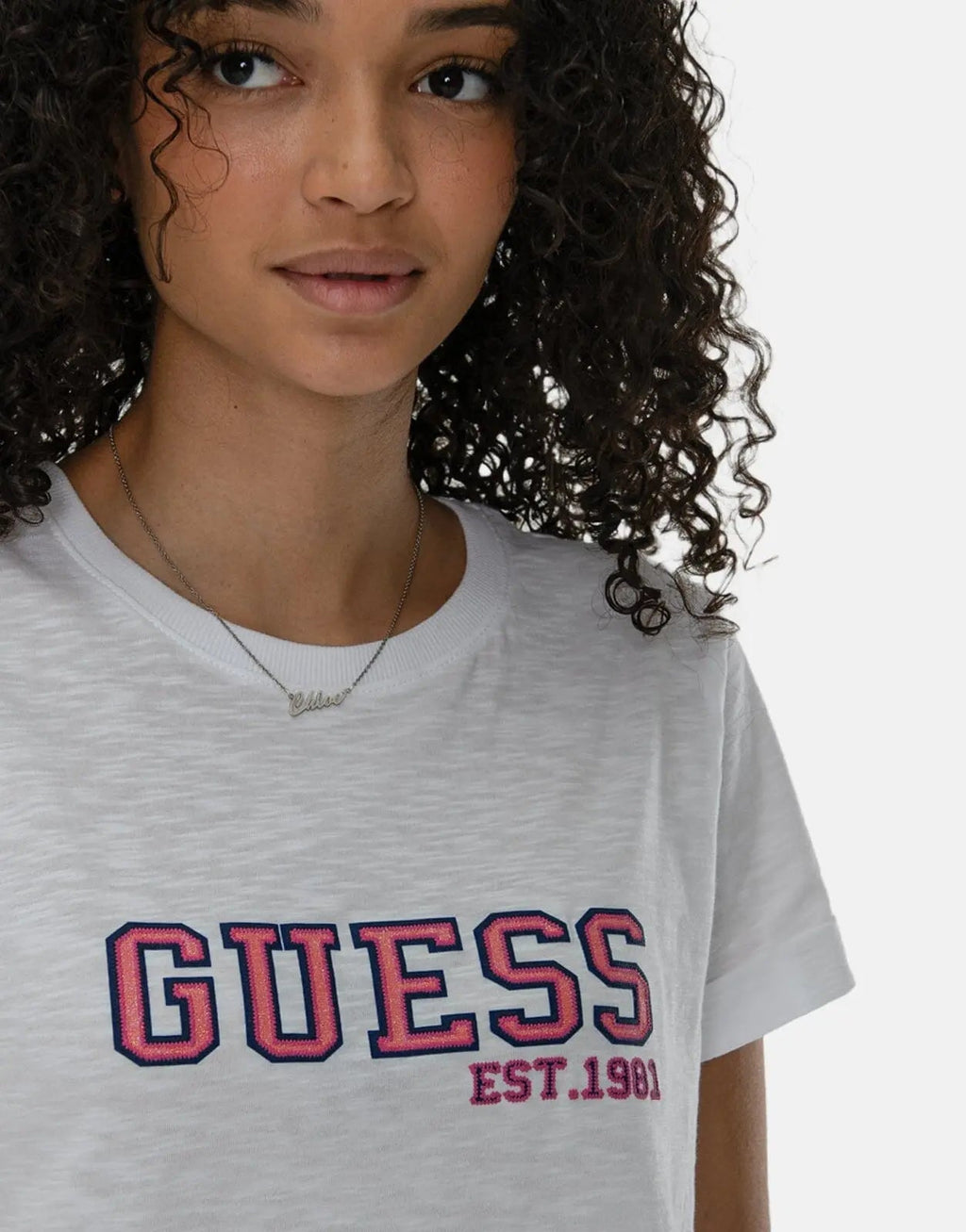 Guess College T-Shirt White - view 3