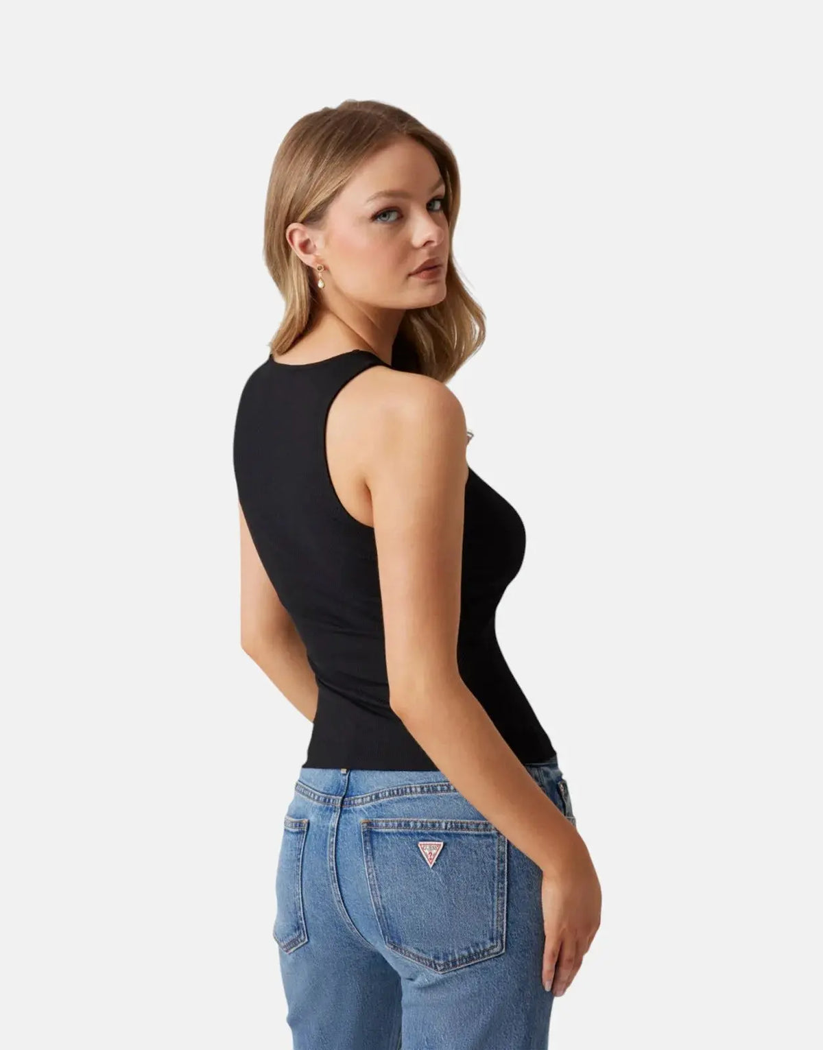 Guess Guendalina Black Round Neck Top - view 2