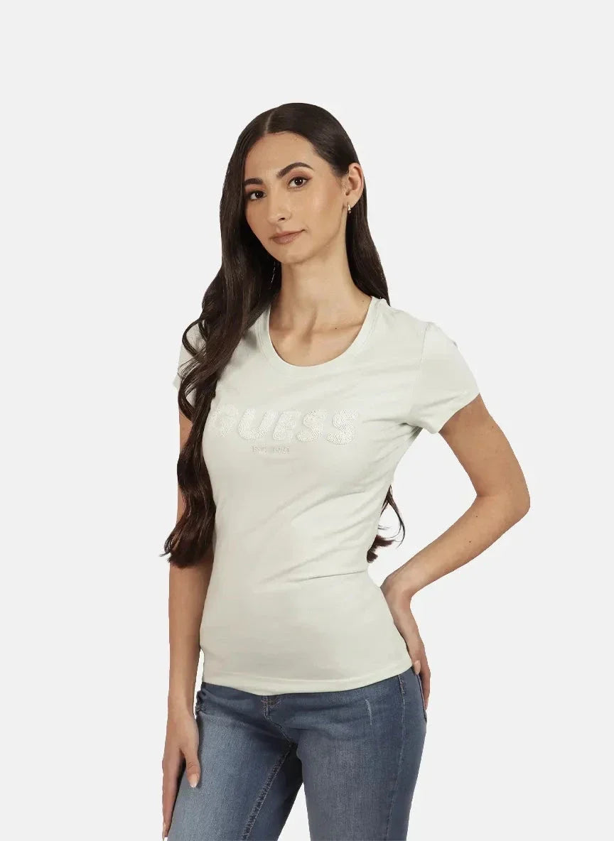 Guess Guess Logo Sequins Tea T-Shirt - view 2
