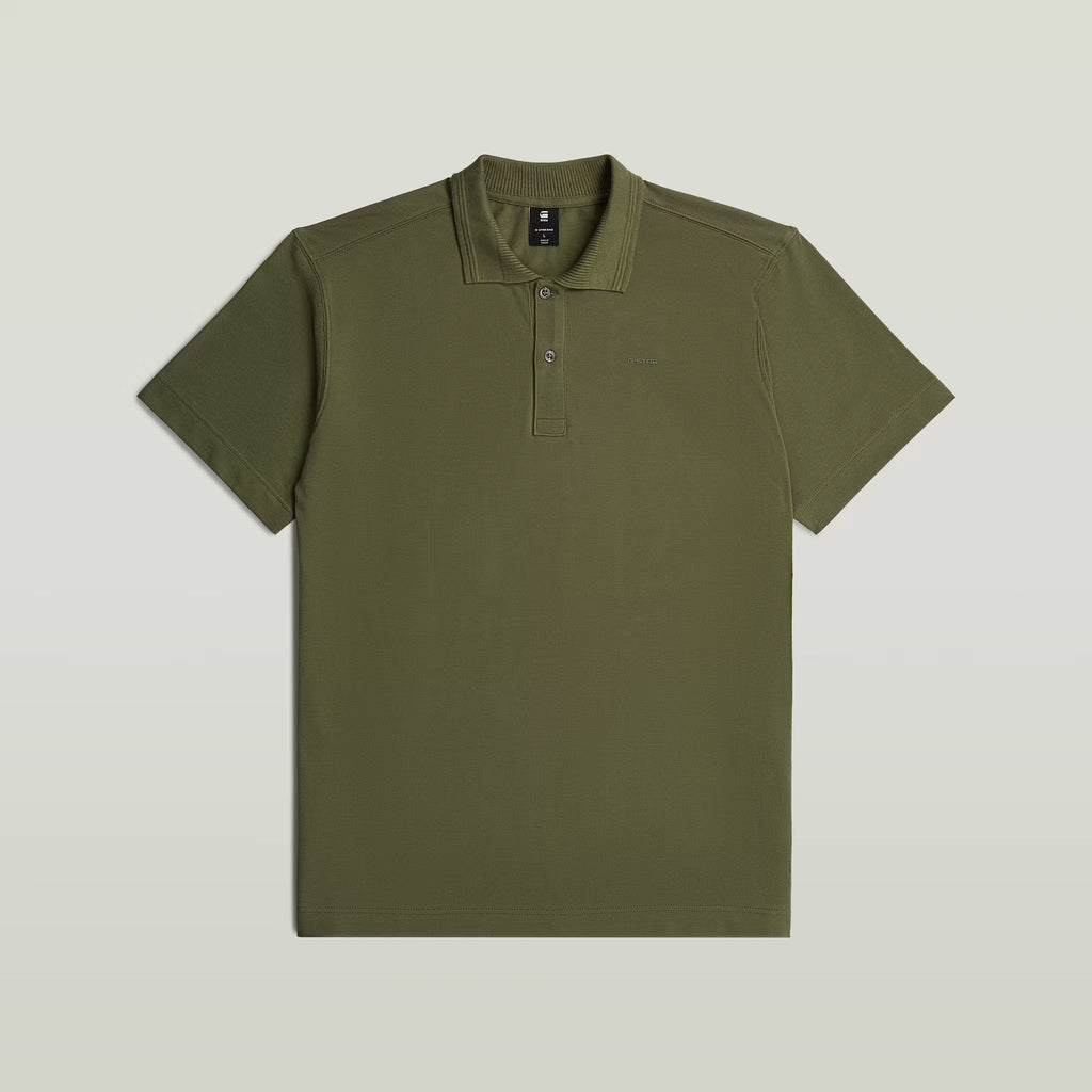 G-Star RAW Core Regular Shadow Olive Polo Shirt - view 3