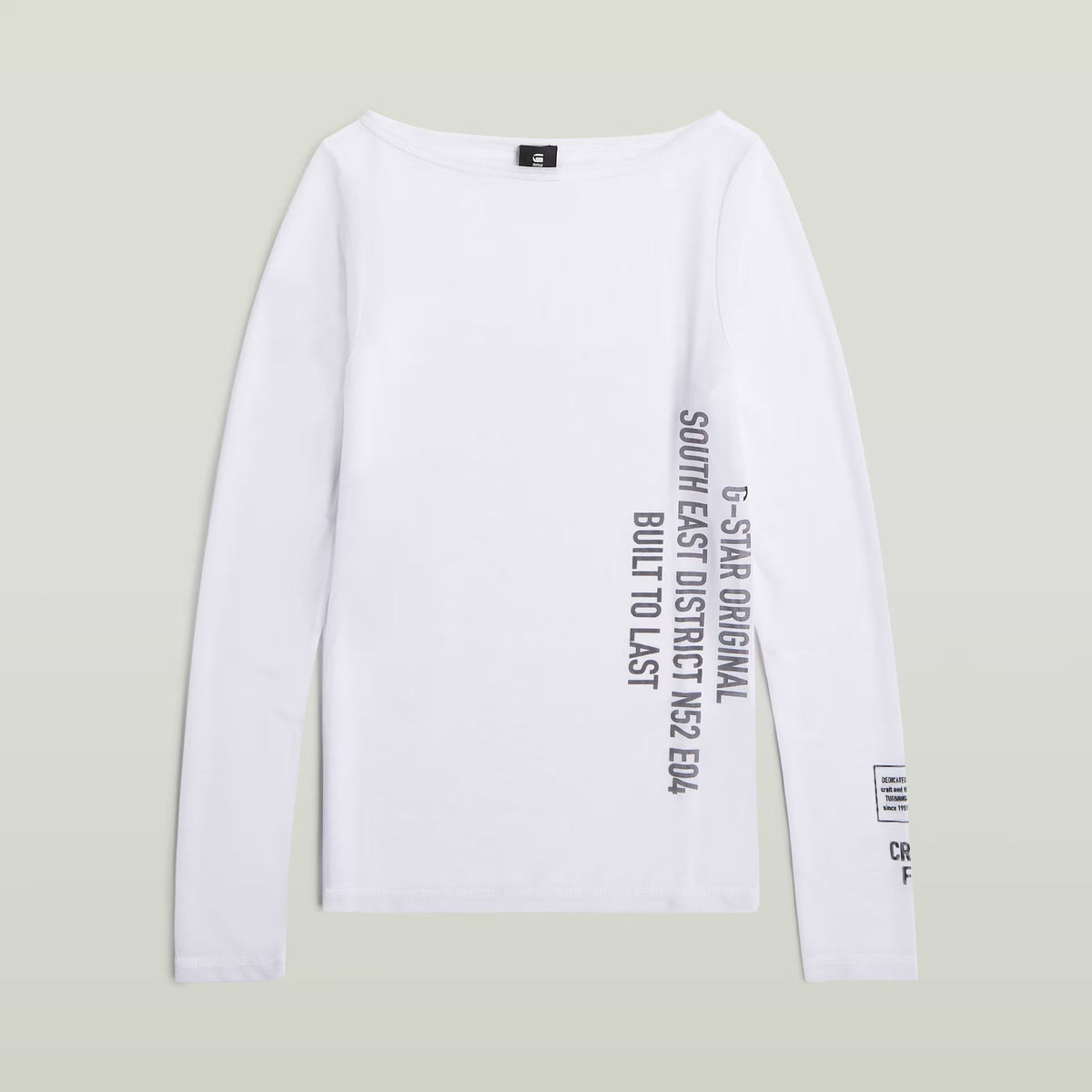 G-Star RAW Stencil Boat Slim White T-Shirt - view 4