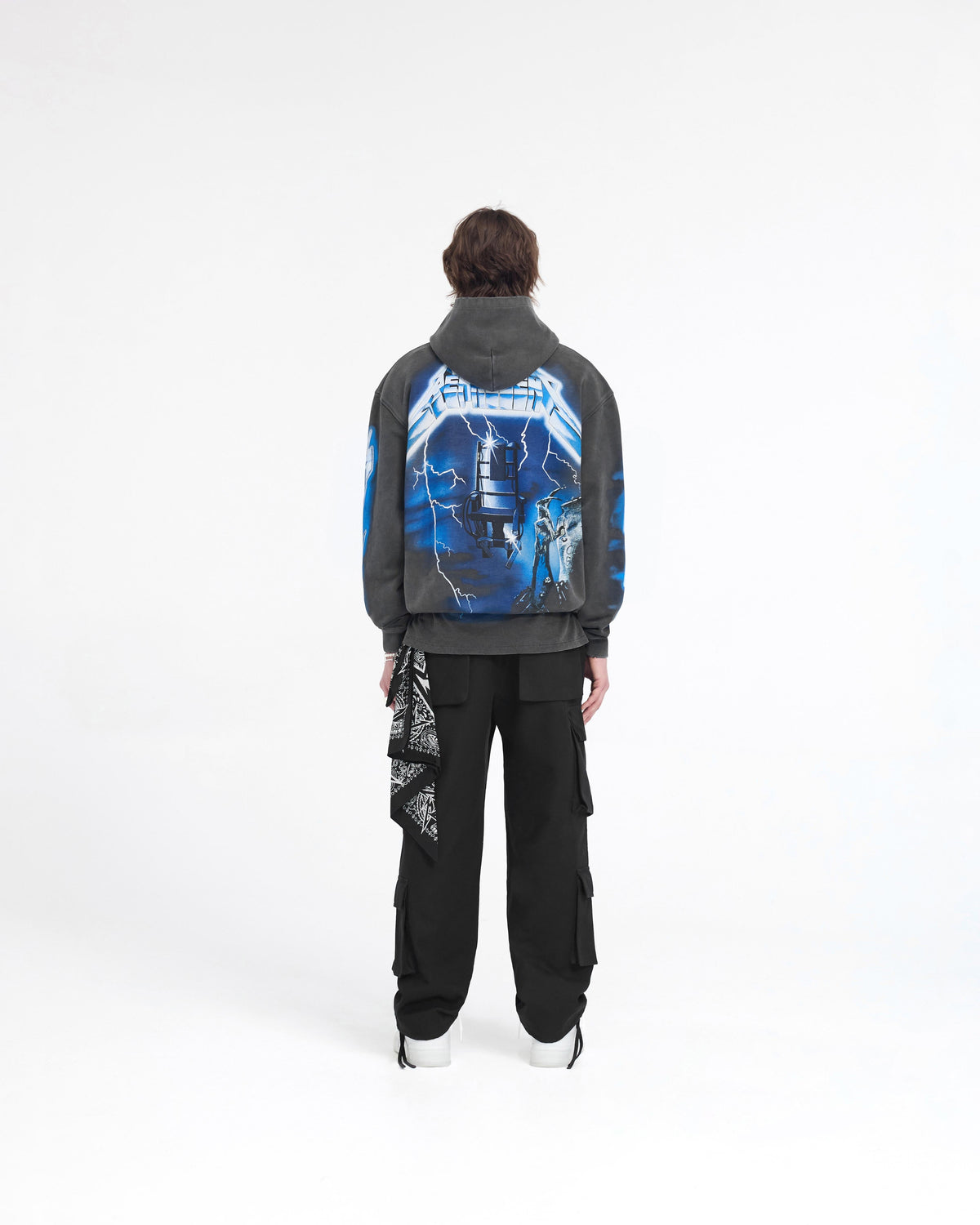 Represent X Metallica Ride The Lightning Hoodie - Vintage Grey