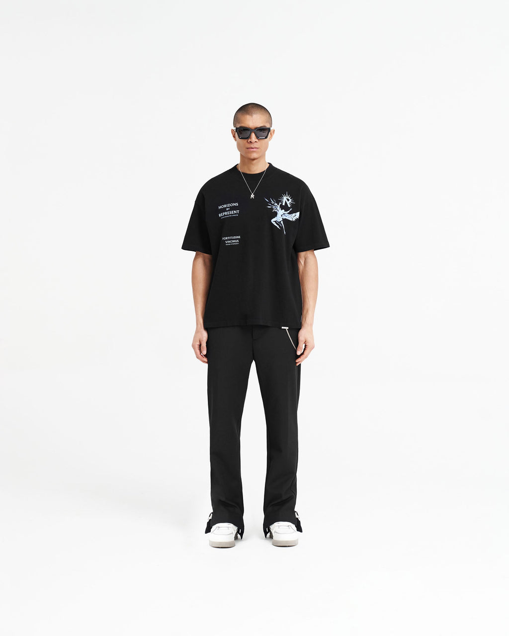 Icarus T-Shirt - Jet Black Blue