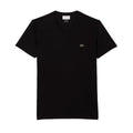 Lacoste Mens Pima Cotton V-Neck T-Shirt TH6710-031 Black
