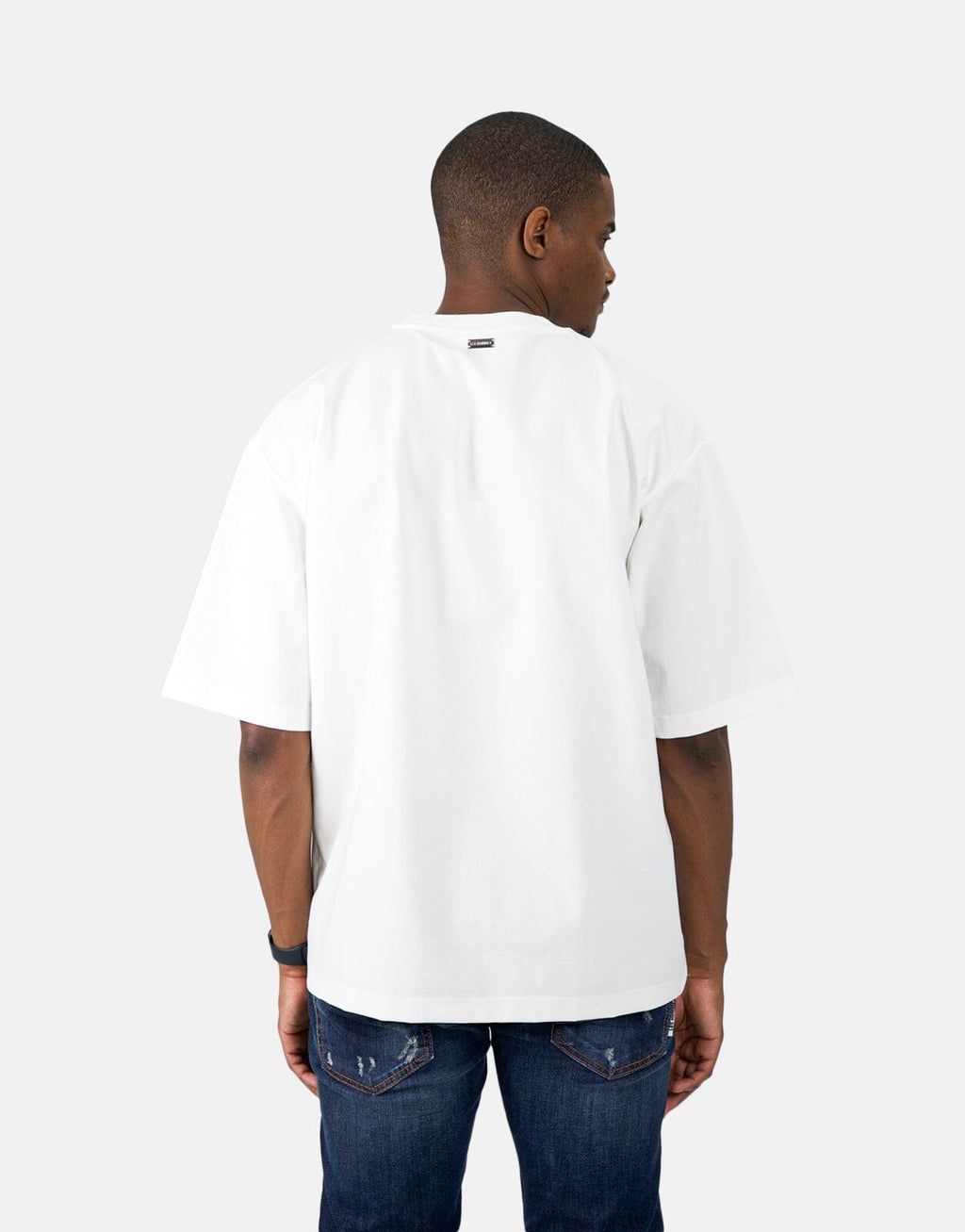 Les Homme Cathedral Print Oversized White T-Shirt - view 3