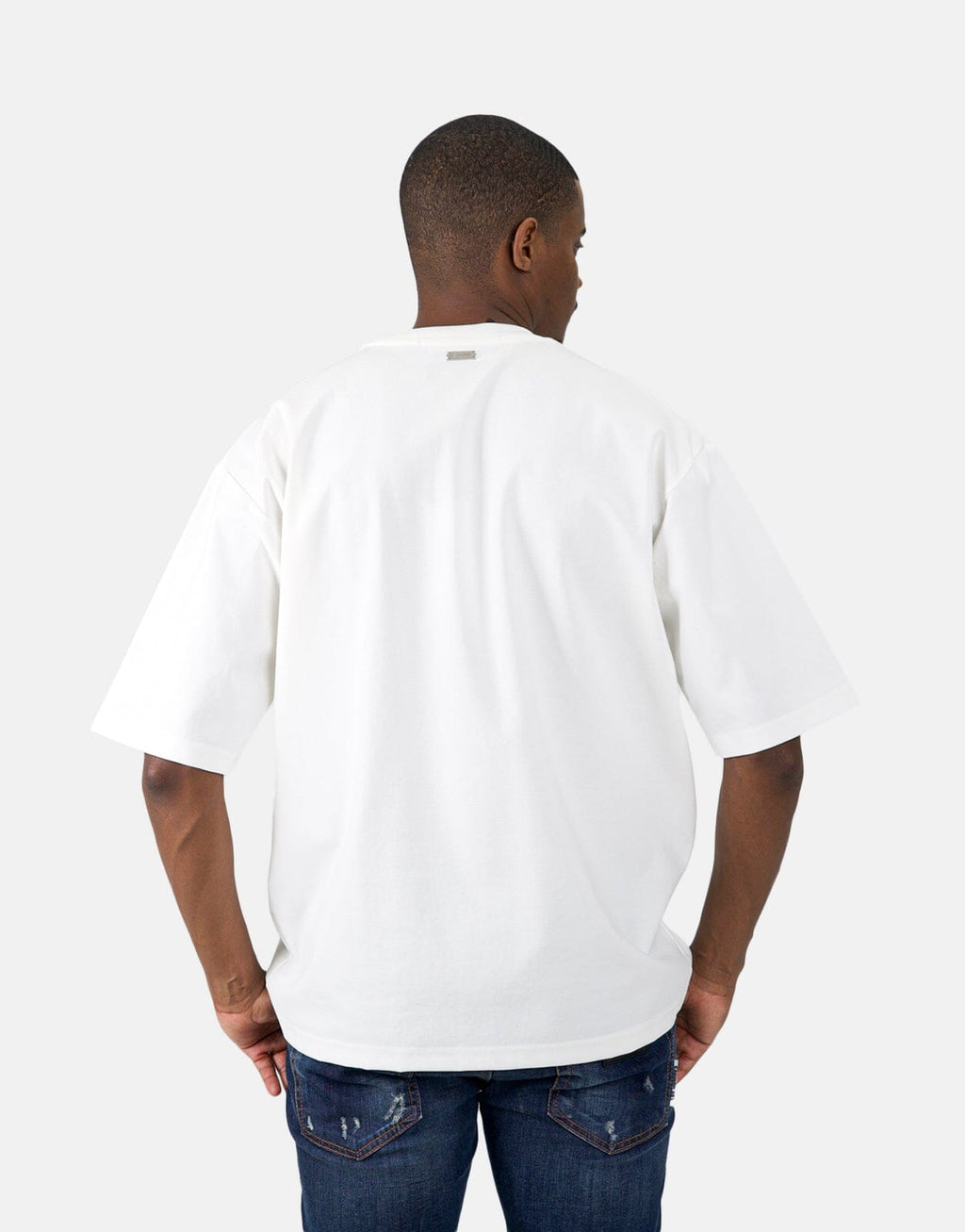 Les Homme Headphones Oversized White T-Shirt - view 3