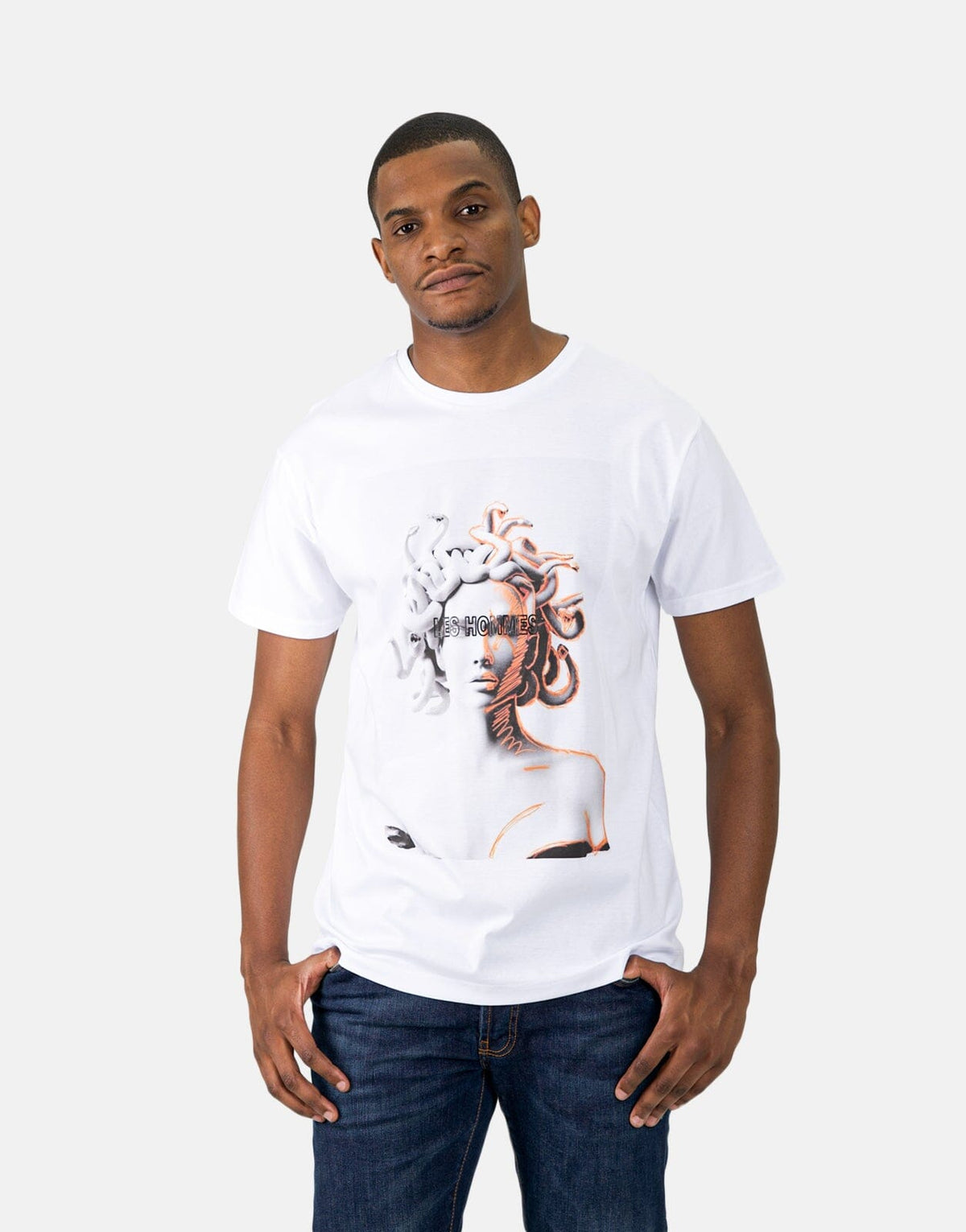 Les Hommes Medusa White T-Shirt