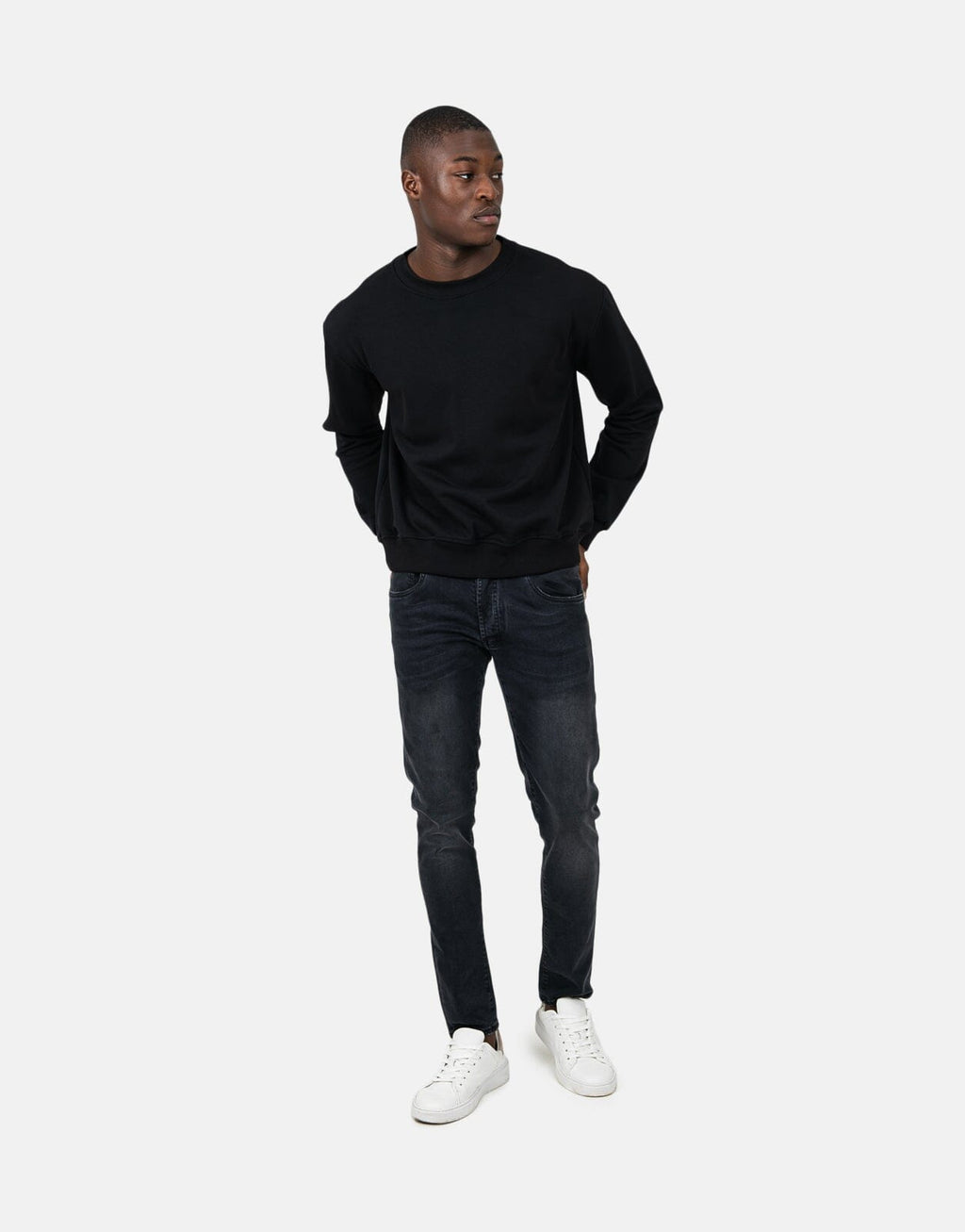 Les Hommes Back Font Black Sweatshirt - view 4
