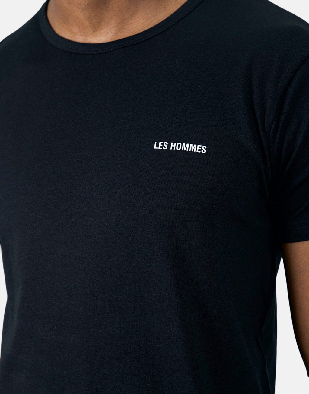 Les Hommes Basic Black T-Shirt - view 2