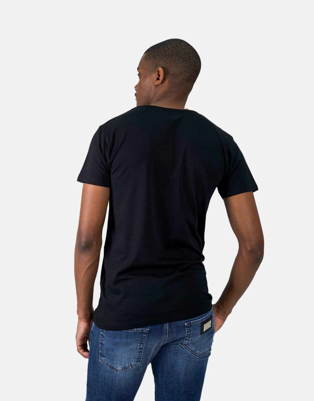 Les Hommes Basic Black T-Shirt - view 4