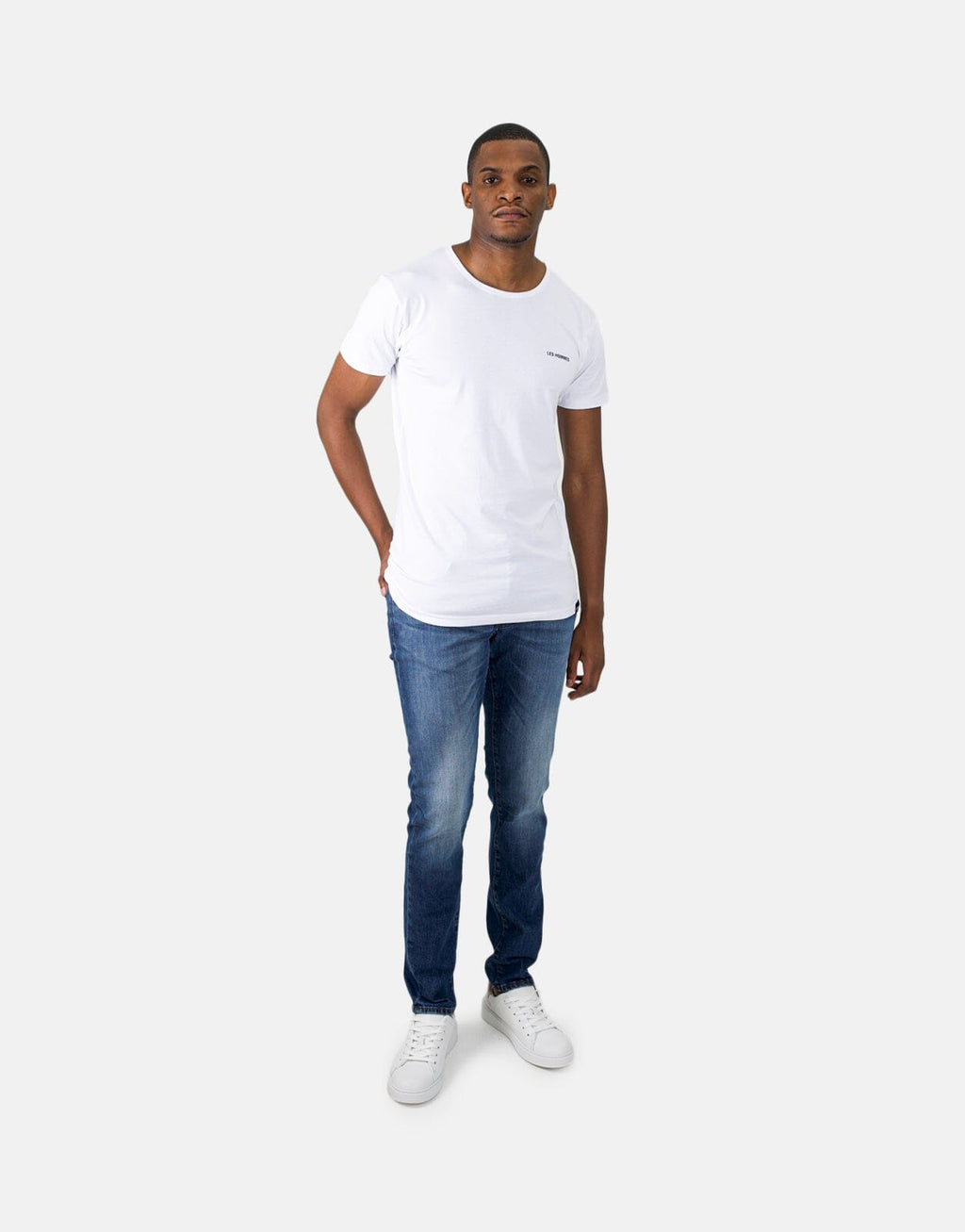 Les Hommes Basic White T-Shirt - view 3