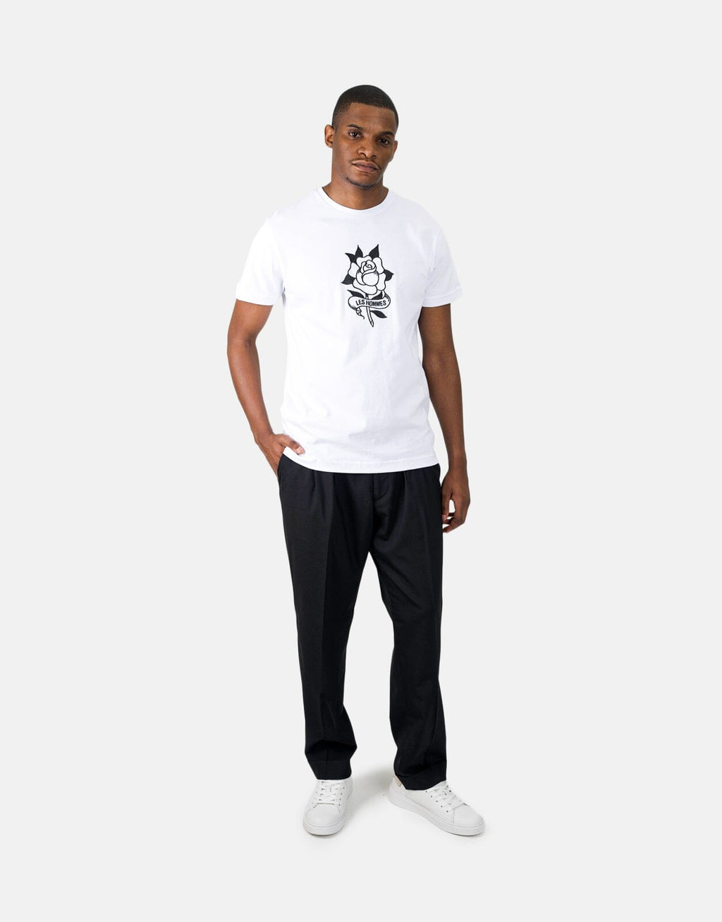 Les Hommes Black Chino Pants - view 5