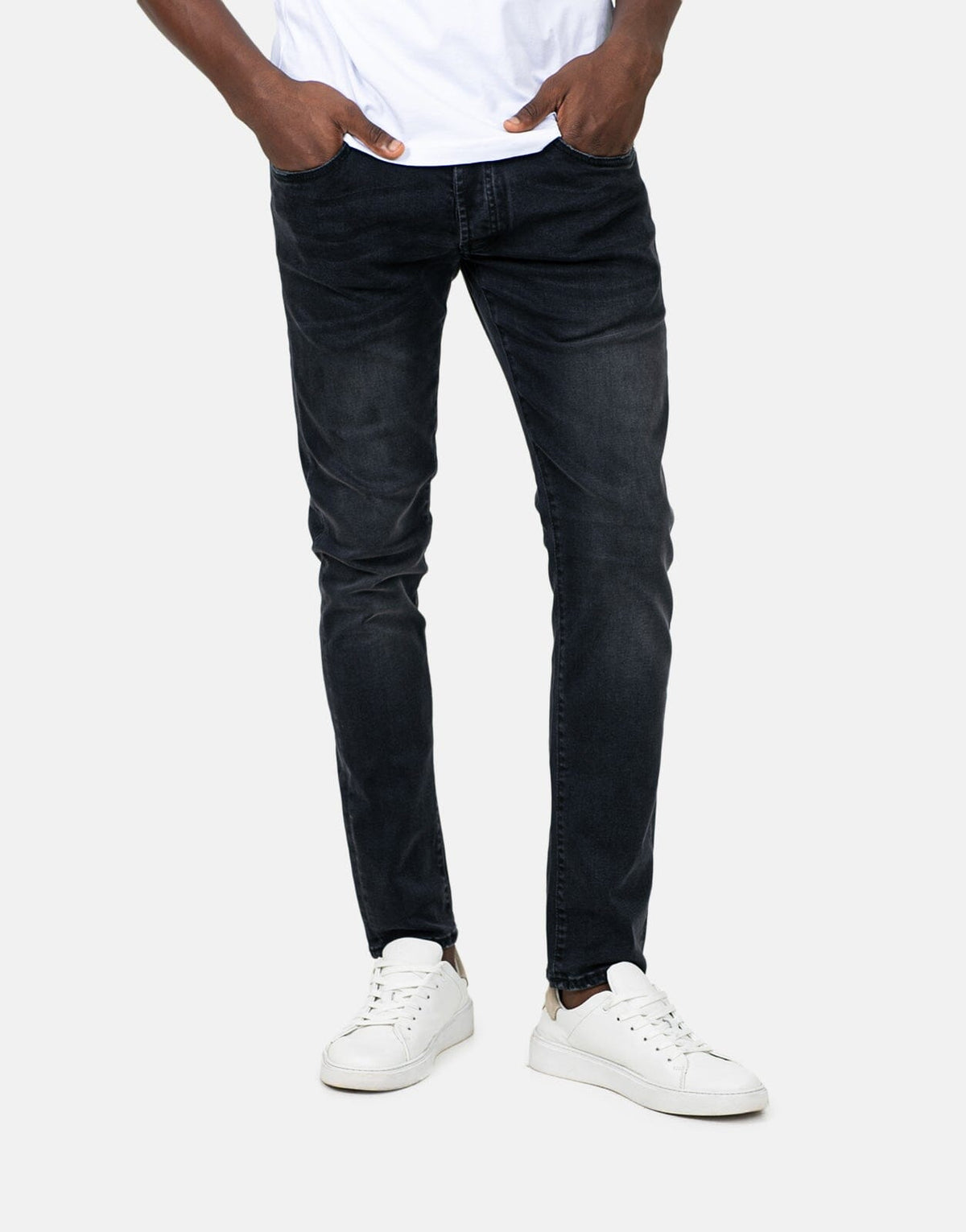 Les Hommes Black Jeans