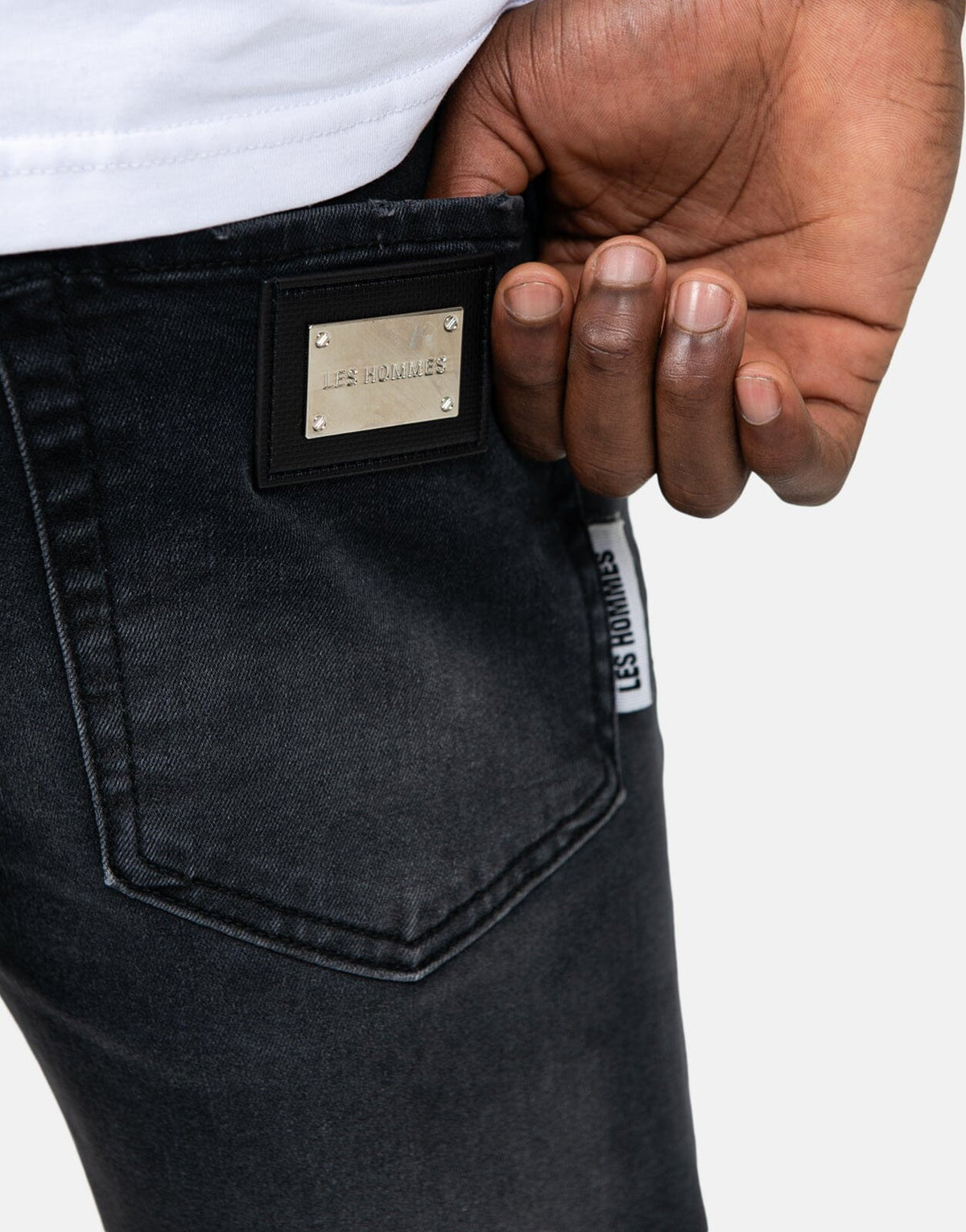 Les Hommes Black Jeans - view 2