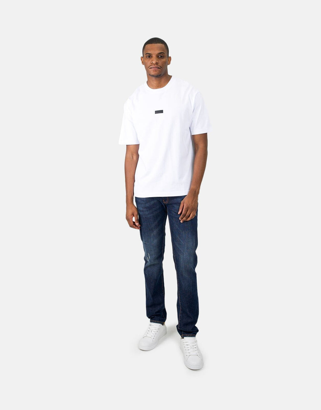 Les Hommes Black Label Back Pierce White T-Shirt - view 4