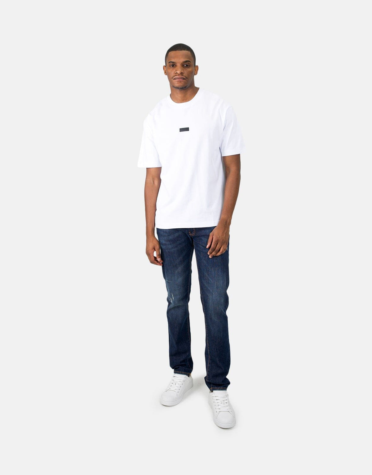 Les Hommes Black Label Back Pierce White T-Shirt - view 4