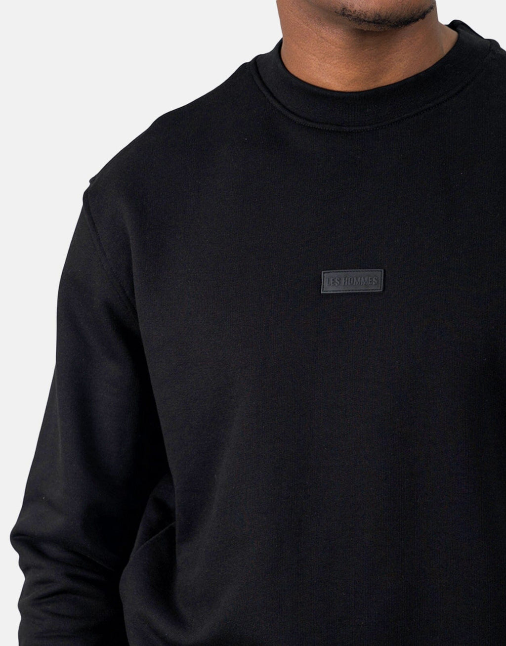 Les Hommes Black Label Back Piercing Black Sweatshirt - view 4