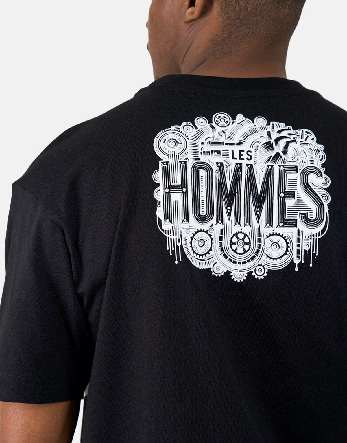 Les Hommes Black Label Dragonfly Black T-Shirt - view 5
