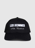 Les Hommes Black Trucker Cap