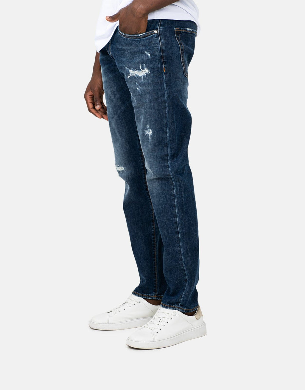 Les Hommes Blue Denim Jeans - view 3