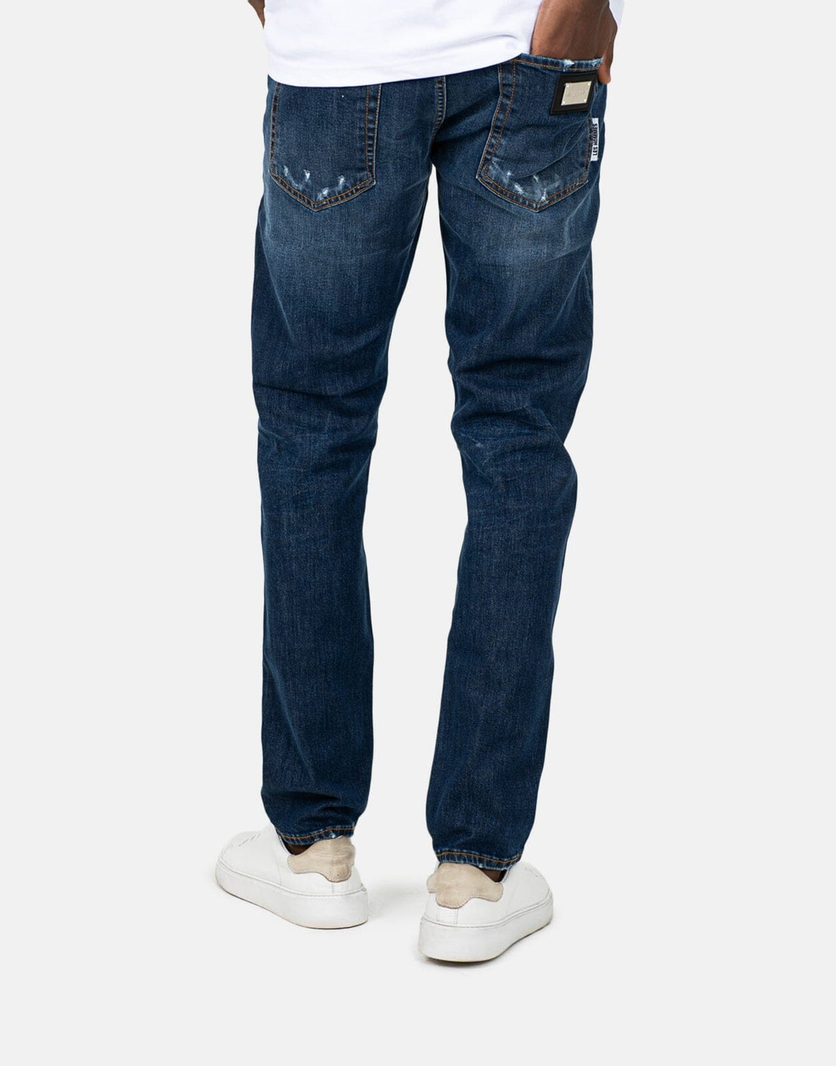 Les Hommes Blue Denim Jeans - view 4