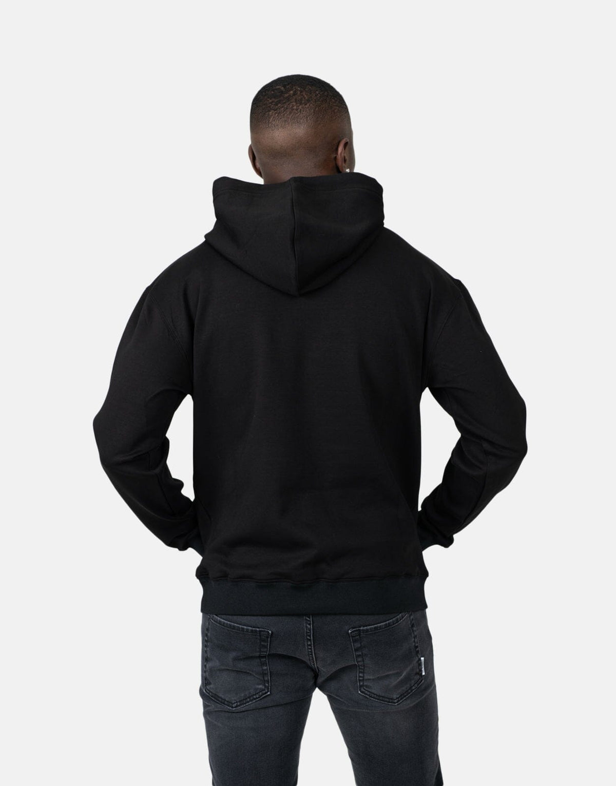 Les Hommes Box Print Black Hoodie - view 2