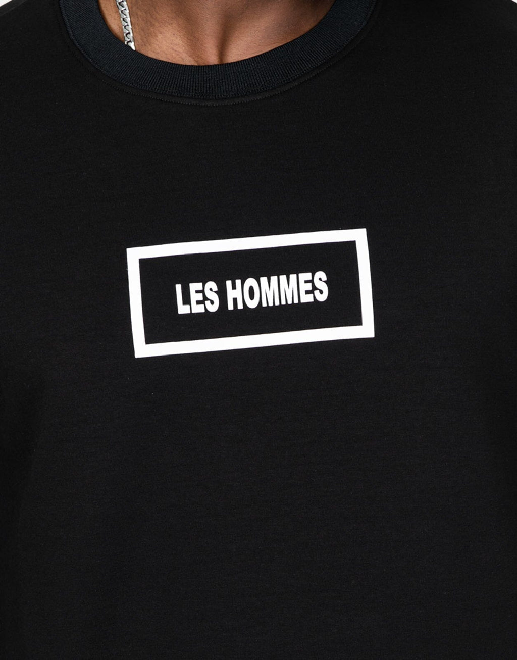 Les Hommes Box Print Black Sweatshirt - view 3